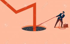 194025125-businessman-helping-arrow-chart-falling-into-a-black-hole-as-the-stock-market-is-tur...jpg