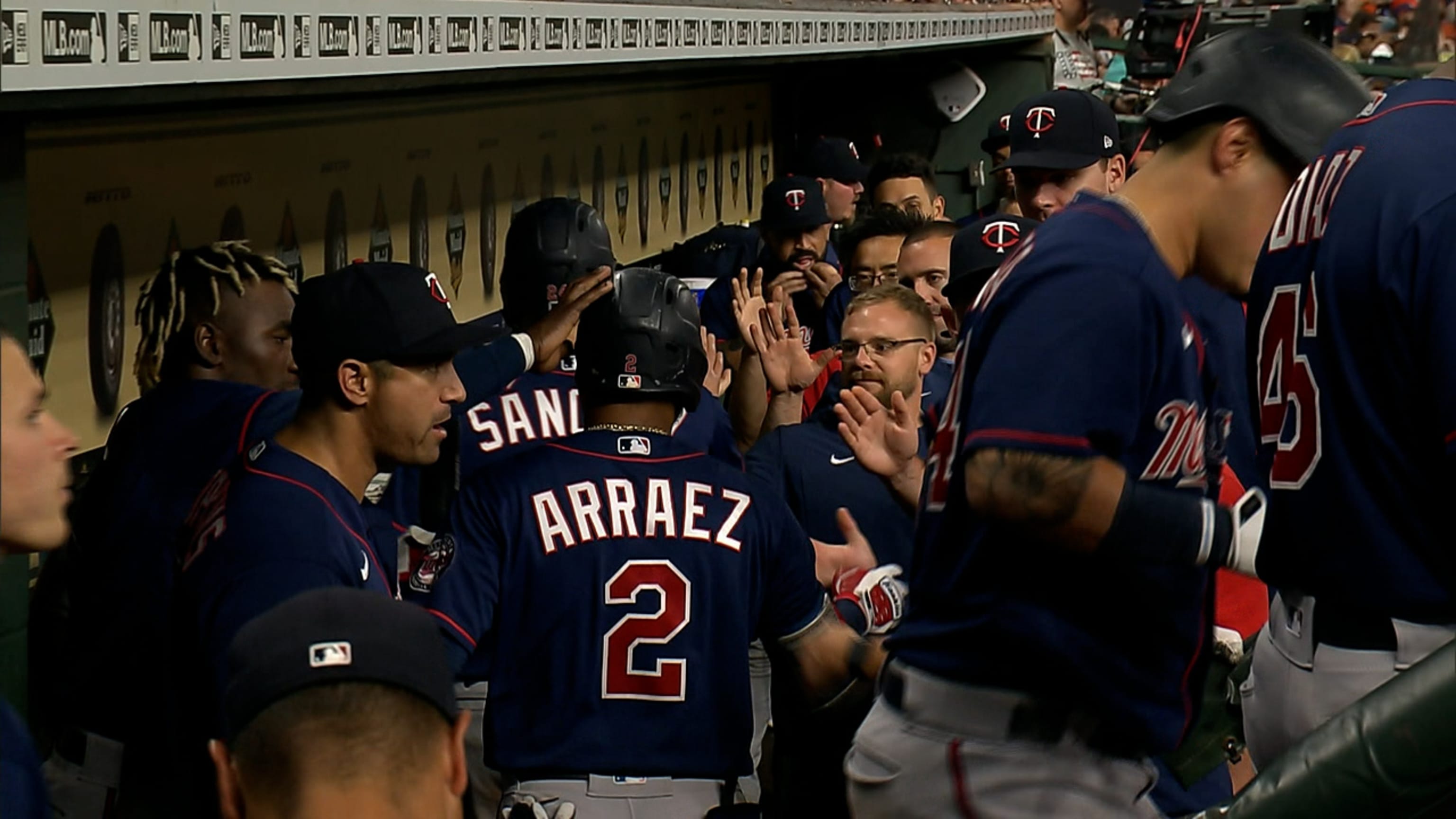 Luis Arraez's sac fly in 5th 