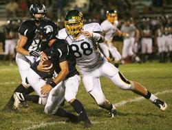 Gophers commit Owen Salzwedel had seven sacks in a game earlier this year with a Gopher coach in attendance. 